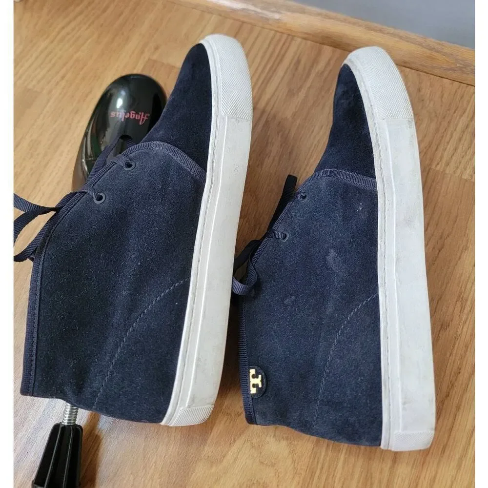 Tory Burch Iggy Suede Lace-Up Sneakers 8.5